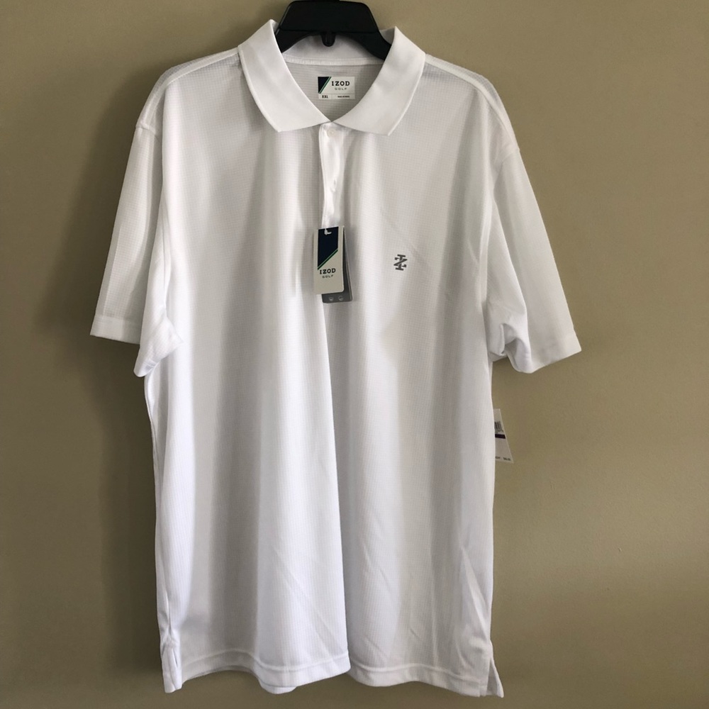 Men’s White Izod Golf Shirt